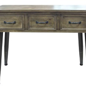 קומודה שלושה מגירות עץ טבעי