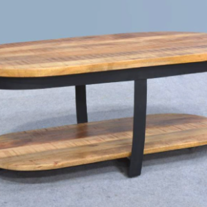 שולחן אובלי עץ מנגו