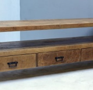 מזנון עם מגירות עץ מנגו